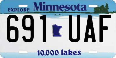 MN license plate 691UAF