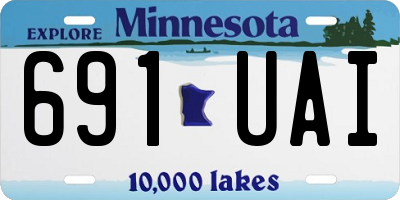 MN license plate 691UAI