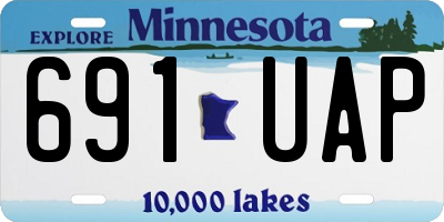 MN license plate 691UAP