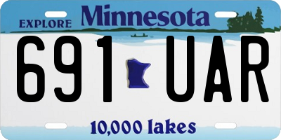 MN license plate 691UAR