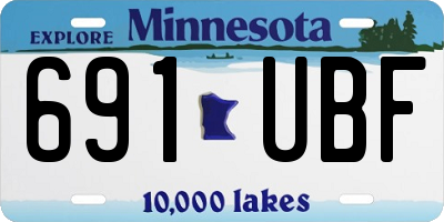 MN license plate 691UBF