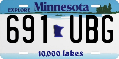MN license plate 691UBG