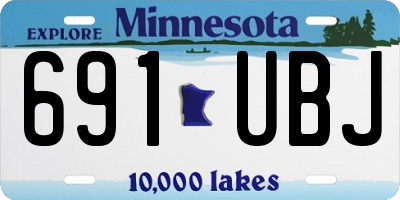 MN license plate 691UBJ