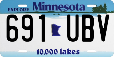 MN license plate 691UBV