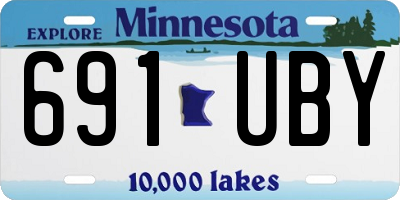 MN license plate 691UBY