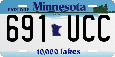 MN license plate 691UCC