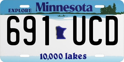 MN license plate 691UCD