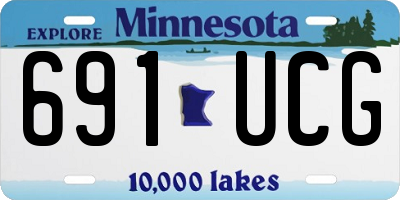 MN license plate 691UCG
