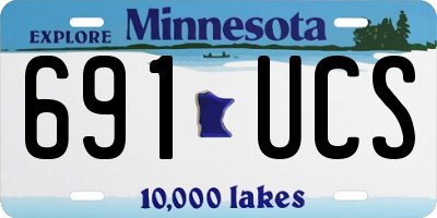 MN license plate 691UCS