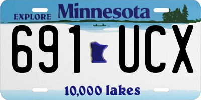 MN license plate 691UCX