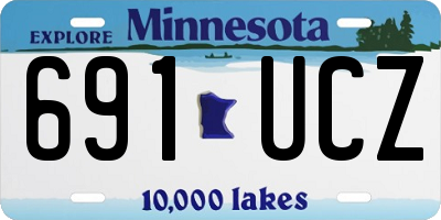MN license plate 691UCZ