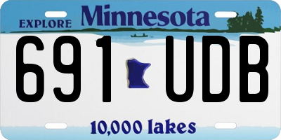 MN license plate 691UDB