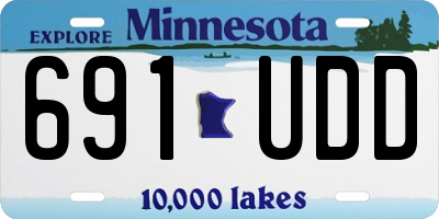 MN license plate 691UDD