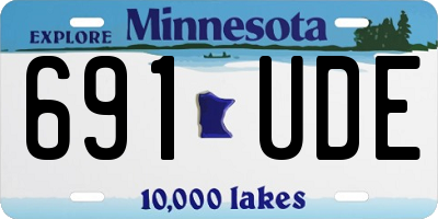 MN license plate 691UDE