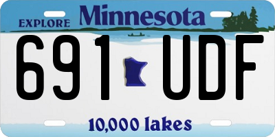 MN license plate 691UDF