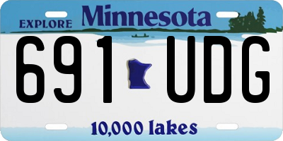 MN license plate 691UDG