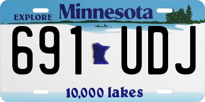 MN license plate 691UDJ