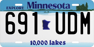 MN license plate 691UDM