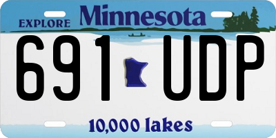 MN license plate 691UDP