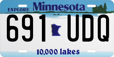 MN license plate 691UDQ