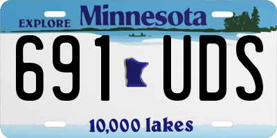 MN license plate 691UDS