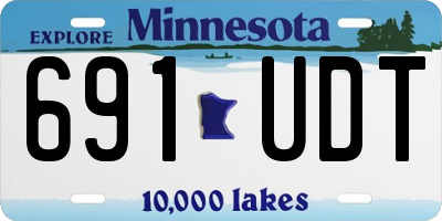 MN license plate 691UDT
