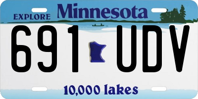 MN license plate 691UDV