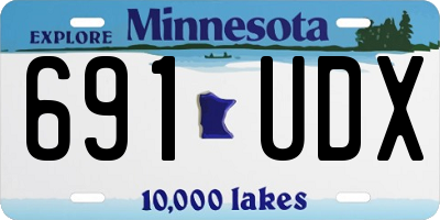 MN license plate 691UDX