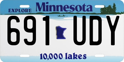 MN license plate 691UDY