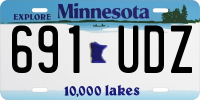 MN license plate 691UDZ