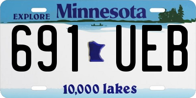 MN license plate 691UEB