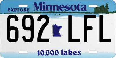 MN license plate 692LFL