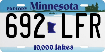 MN license plate 692LFR