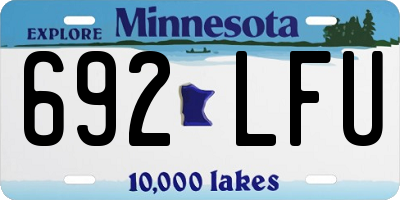 MN license plate 692LFU