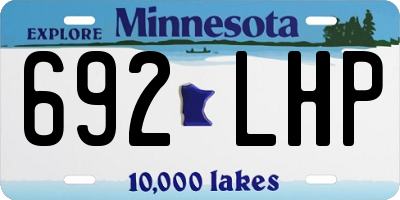 MN license plate 692LHP