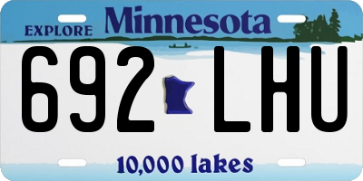 MN license plate 692LHU