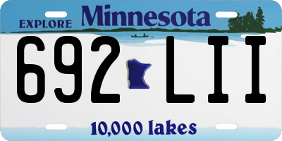 MN license plate 692LII