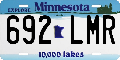 MN license plate 692LMR