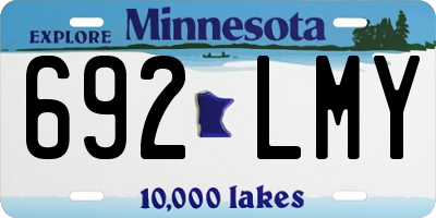 MN license plate 692LMY