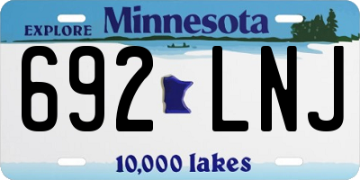 MN license plate 692LNJ