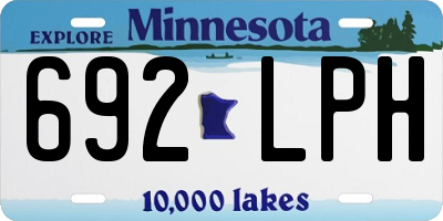 MN license plate 692LPH