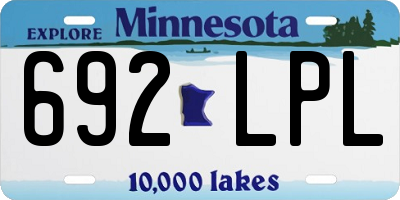 MN license plate 692LPL
