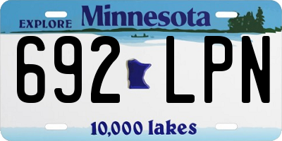 MN license plate 692LPN