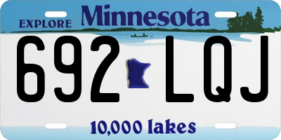 MN license plate 692LQJ