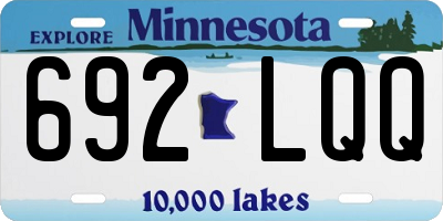 MN license plate 692LQQ