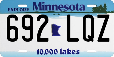 MN license plate 692LQZ