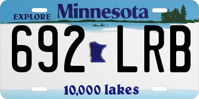 MN license plate 692LRB
