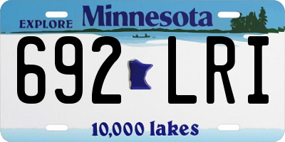 MN license plate 692LRI