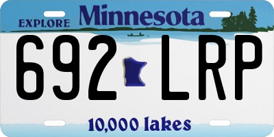 MN license plate 692LRP