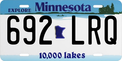 MN license plate 692LRQ